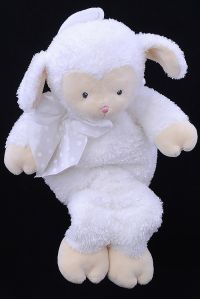 Gund LOVEY Musical White Lamb Crib Pull Baby Toy #58781